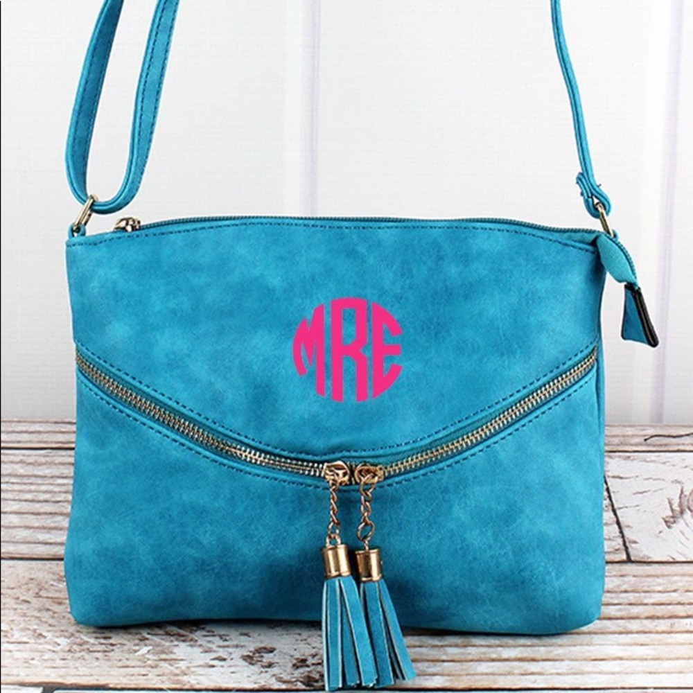 Personalize It ! Double Tassel Crossbody Bag !